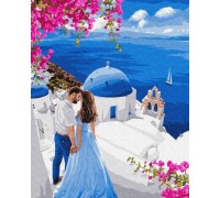 Slika po brojevima "Putovanje na Santorini" na platnu 40x50 IDY KHO4794
