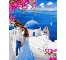 Slika po brojevima "Putovanje na Santorini" na platnu 40x50 IDY KHO4794