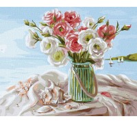 Slikanje po brojevima "Mrtva priroda uz more" 40x50 IDY KH5609 Slikanje po brojevima "Mrtva priroda uz more" 40x50 IDY KH5609