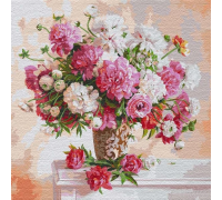 Slikanje po brojevima "Inspiriran peonijima" 50x50 IDY KHO13117
