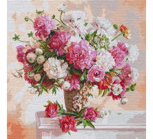 Slikanje po brojevima "Inspiriran peonijima" 50x50 IDY KHO13117