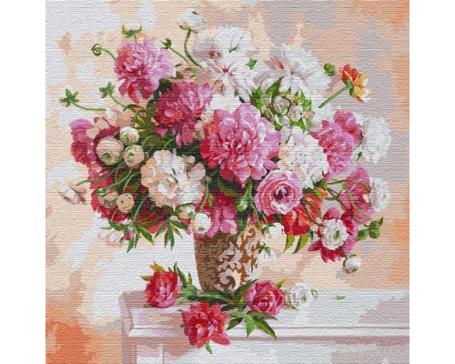 Slikanje po brojevima "Inspiriran peonijima" 50x50 IDY KHO13117
