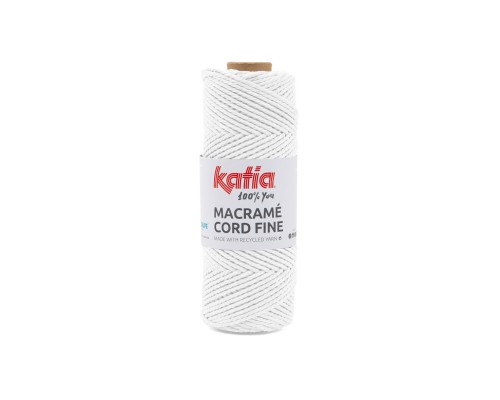 Macramé Cord Fine - 200 White