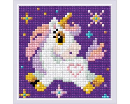 Oslikavanje cirkonima RIOLIS AM0051 "Mali jednorog" 10 х 10