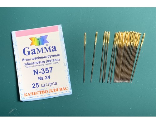 Set Igala 25 kom za gobelen za vez 37 mm №24 tupi kraj "Gamma" N-357