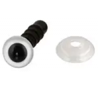 Kristalne oči s podloškama, plastika, d = 6 mm 2 kom GMA-CRE- 6-BEL