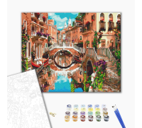 Slika po brojevima "Most preko kanala" 40x50cm na platnu BS23161 Brushme