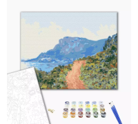 Slika po brojevima "Planinski put u Monaku. Claude Monet" 40x50cm na platnu BS51431 Brushme