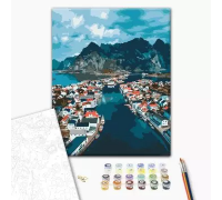 Slika po brojevima "Zaliv" 40x50cm na platnu BS52474 Brushme