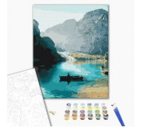 Slika po brojevima "Vožnja brodom" 40x50cm na platnu BS52628 Brushme
