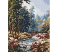 Oslikavanje cirkonima "Planinski potok" 40x50 IDY AMO7333