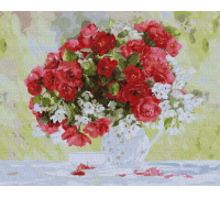 Slikanje po brojevima "Cvjetajući zadovoljstvo" 40x50 IDY KH3204