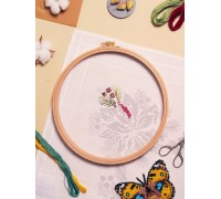 Đerđef-okvir za vez Drvo bukve . Nurge okrugli 13 cm Visina oboda 16 mm 03WLD-001
