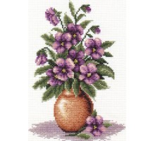 Set za vez "Buket Pansies" 17.5 х 25cm PANNA GMA C-0154