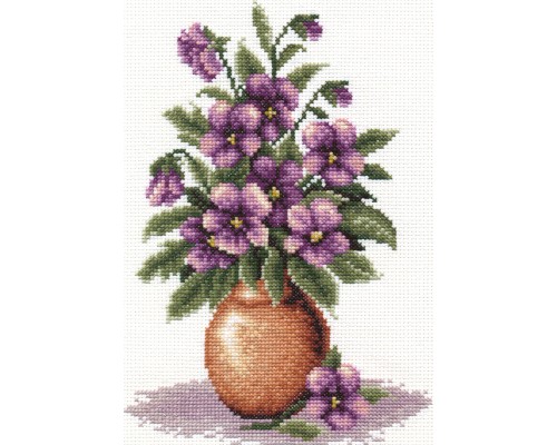 Set za vez "Buket Pansies" 17.5 х 25cm PANNA GMA C-0154